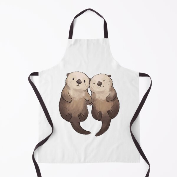 Item preview, Cute Otters Holding Hands - Significant Otters designed and sold by shellle in the ocean.