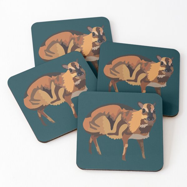 Item preview, Mouse Deer Chevrotain Wildlife Illustration designed and sold by PrettylittlepastelUk.