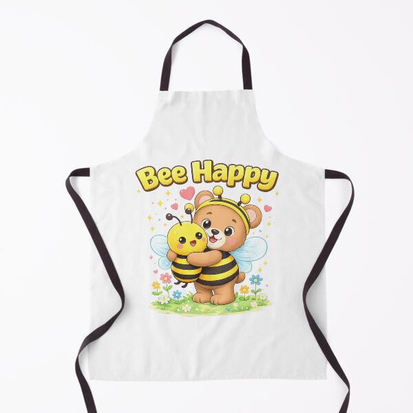 Item preview, Bee Happy Bear Shirt – Cute Kawaii Bee Animal Positive Design designed and sold by Clothes With Smiling Animals Walt Gral.