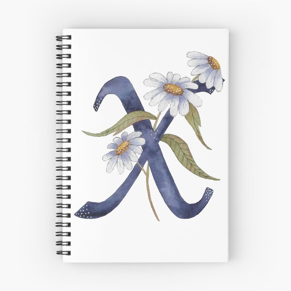 Item preview, Letter X in watercolor with flowers - ALPHABET designed and sold by GinColorist.