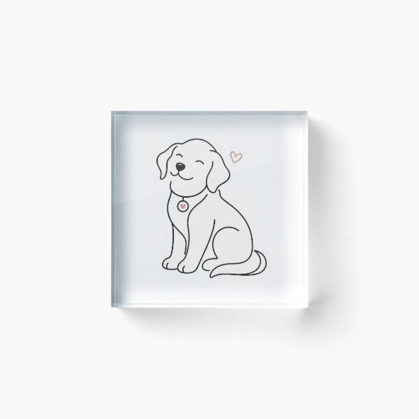 Item preview, Minimal Line Art Dog Sticker designed and sold by RDcollections.