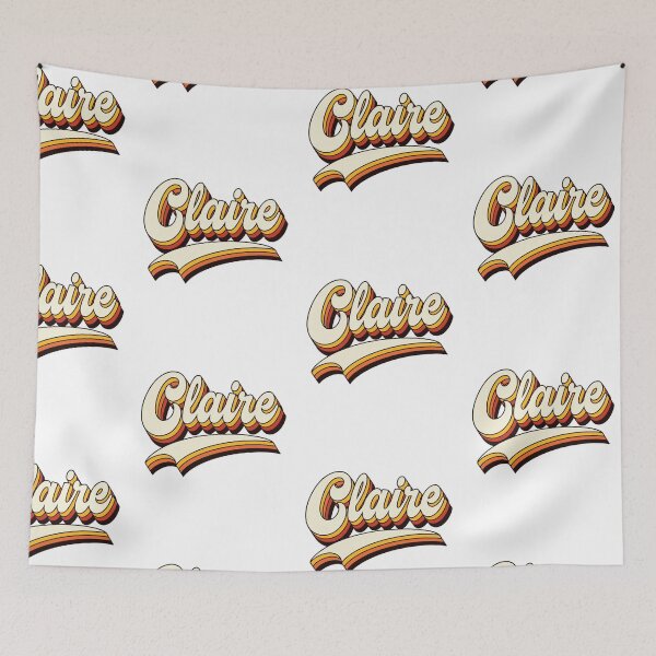 Item preview, Claire Name Retro 70s Vintage design designed and sold by Teelogic.