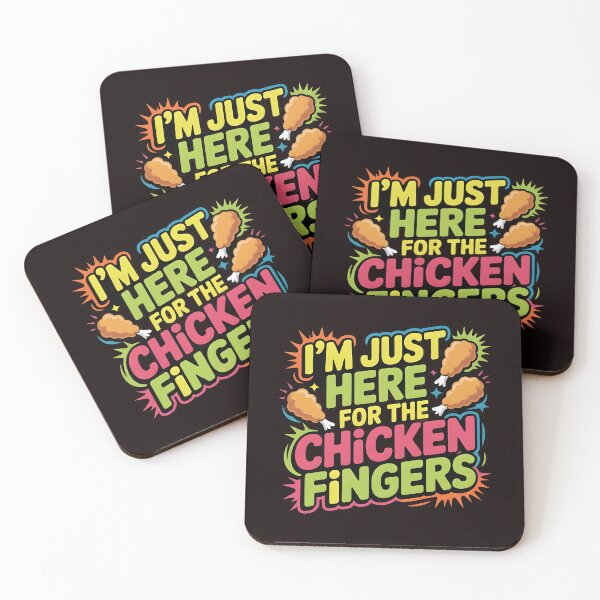 Item preview, I'm Just Here For The Chicken Fingers – Funny Meal Quotes Snack Time Apparel designed and sold by Redgiant87x.