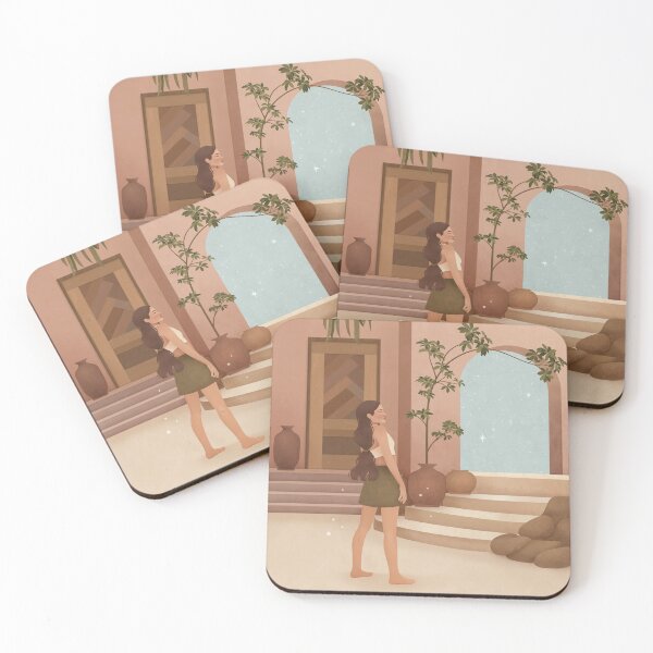 Item preview, Woman at Starry Archway Boho Architecture designed and sold by ClassicKatsara.