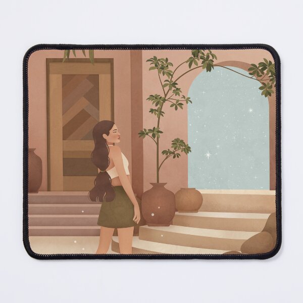 Item preview, Woman at Starry Archway Boho Architecture designed and sold by ClassicKatsara.