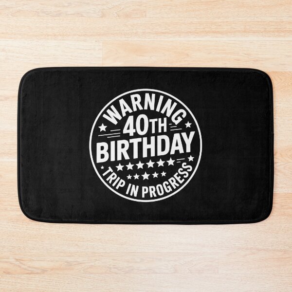 Item preview, Warning: 40th Birthday Sign designed and sold by jkrphoto.
