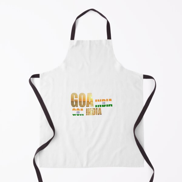 Item preview, Word Goa India and the ocean at sunset on black background designed and sold by ArtEventET.