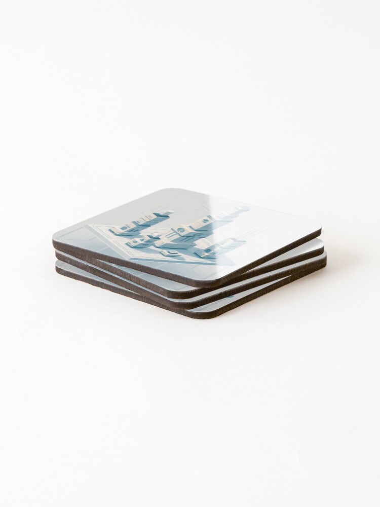 Thumbnail 4 of 5, Coasters (Set of 4), The High Rise designed and sold by AbstractAnom.