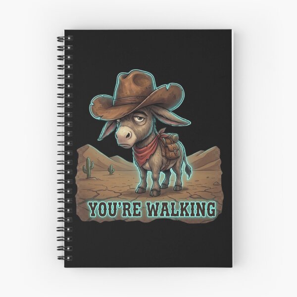 Item preview, You’re Walking – Funny Western Donkey Design, Cowboy Humor designed and sold by Anyshca.