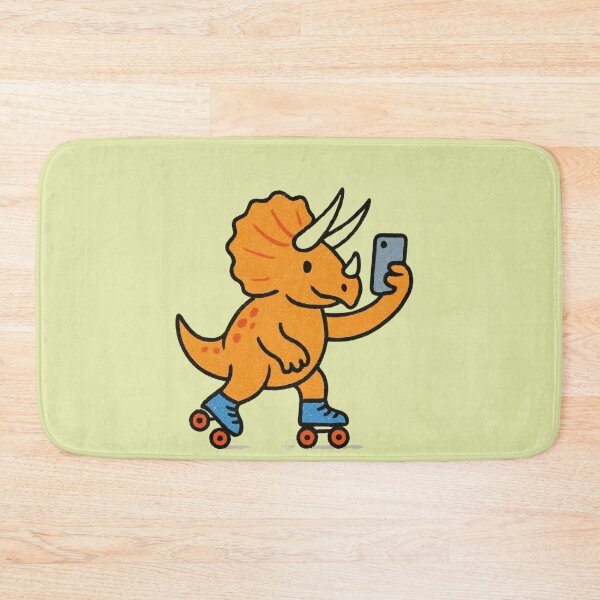 Item preview, Selfie Triceratops on Roller Skates designed and sold by LifeParody.