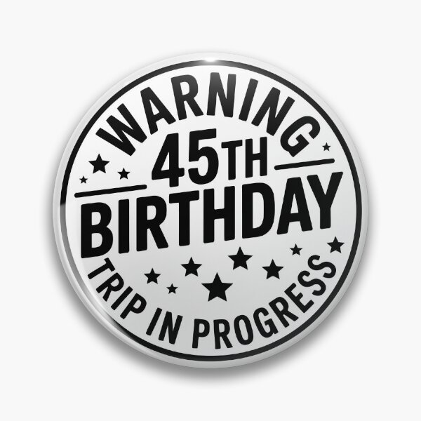 Item preview, Warning: 45th Birthday Sign designed and sold by jkrphoto.