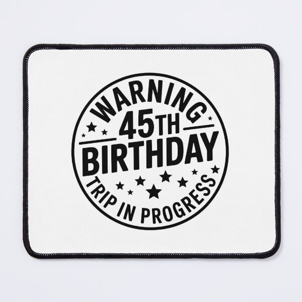 Item preview, Warning: 45th Birthday Sign designed and sold by jkrphoto.