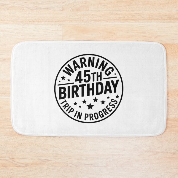 Item preview, Warning: 45th Birthday Sign designed and sold by jkrphoto.