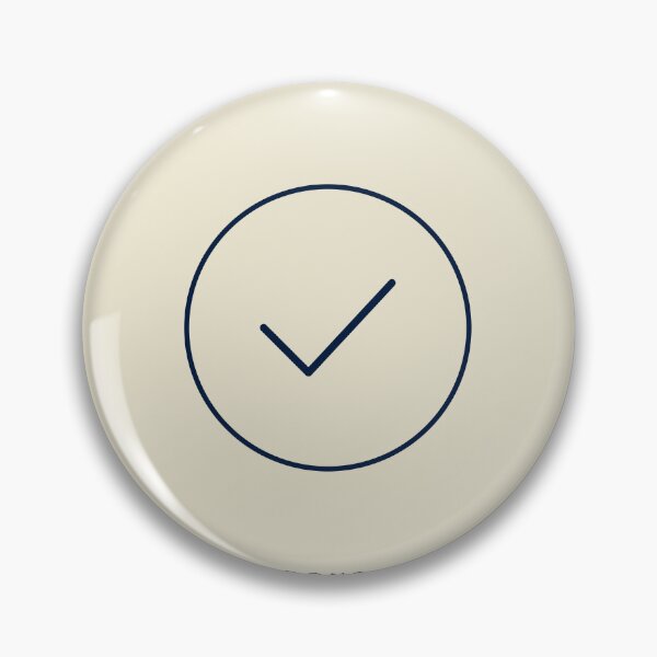 Item preview, Done — minimalist checkmark in circle productivity icon - navy designed and sold by BalancedCoNL.