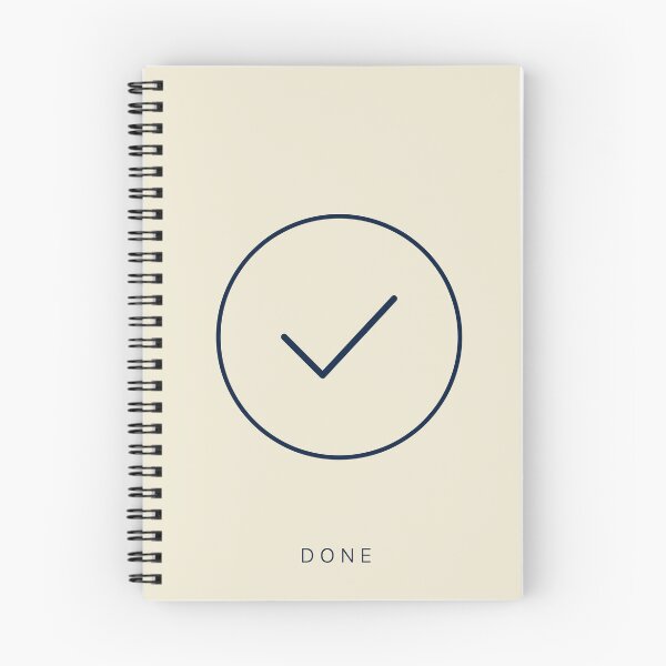 Item preview, Done — minimalist checkmark in circle productivity icon - navy designed and sold by BalancedCoNL.
