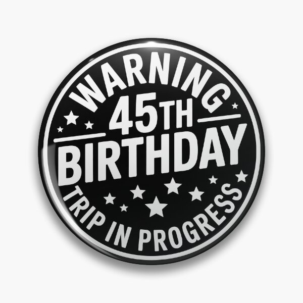 Item preview, Warning: 45th Birthday Sign designed and sold by jkrphoto.