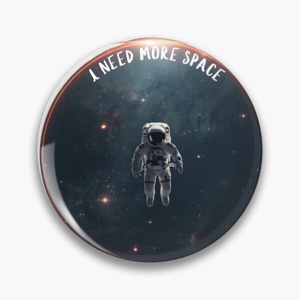 Item preview, I Need More Space - Minimalist Astronaut & Cosmic Circle designed and sold by OnikaD art.