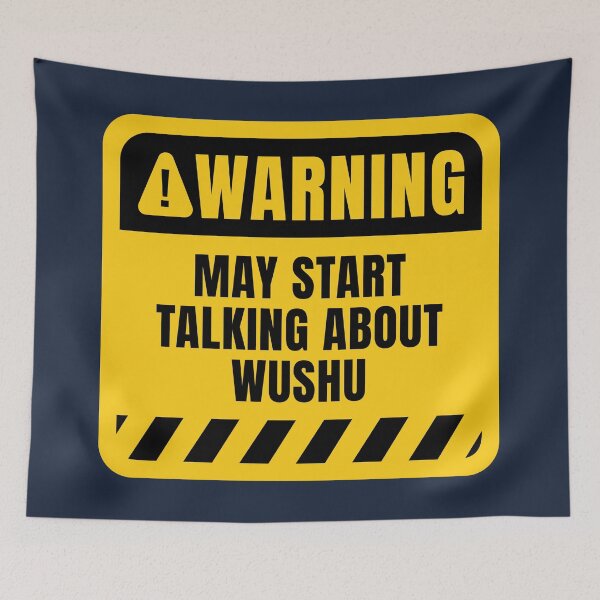 Item preview, Funny Wushu Warning Sign  designed and sold by MaryAller.