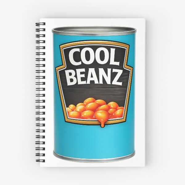 Item preview, Cool Beanz Retro Can Label – Funny Food Parody Design designed and sold by PIXEL POP DESIGNS - Beyond the Norm!.