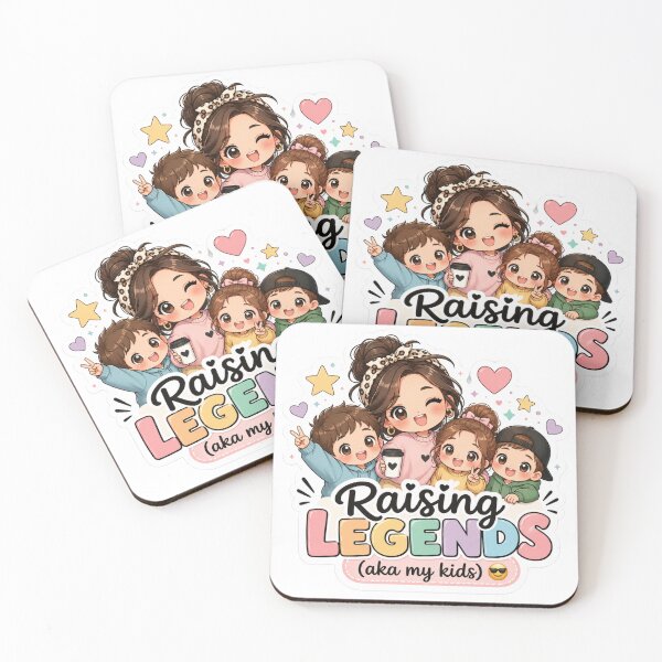 Item preview, Raising Legends (aka my kids) ? – Cute Kawaii Chibi Mom & Kids Sticker designed and sold by Sidra digital art 8277237.