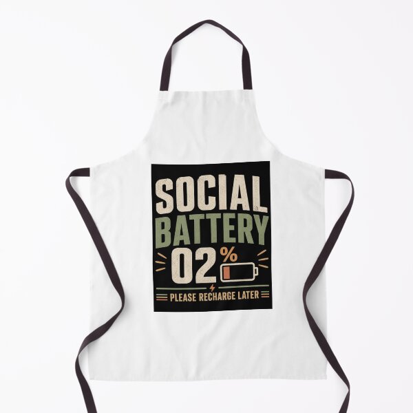 Item preview, Social Battery 02% Introvert Humor Design designed and sold by Kupeliemre.