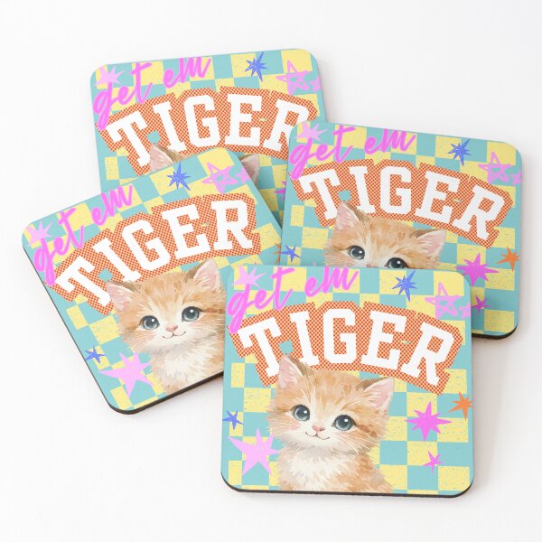 Item preview, Get em tiger cute kitten designed and sold by InkRiot Studios.