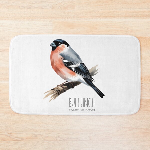 Item preview, Bullfinch Poetry of Nature – Colorful Bird Illustration designed and sold by ArcticFoxStudio.