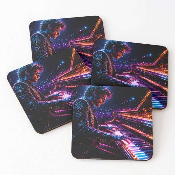 Item preview, Neon Piano Legend Live Stage Energy Concert Vibes designed and sold by SHOCAMPOS DESIGNS .