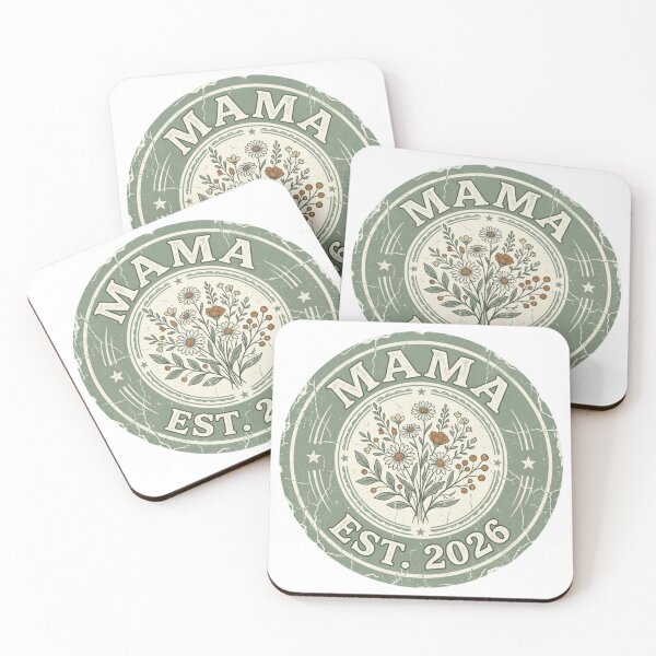 Item preview, Mama Est 2026 Vintage Badge Wildflower Mom designed and sold by PrintologyAura.