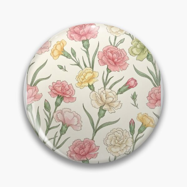 Item preview, Carnation Botanical January Birth Flower designed and sold by TerryCoreCraft.