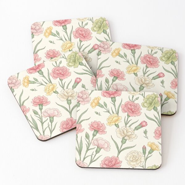 Item preview, Carnation Botanical January Birth Flower designed and sold by TerryCoreCraft.