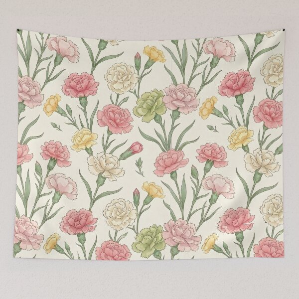 Item preview, Carnation Botanical January Birth Flower designed and sold by TerryCoreCraft.