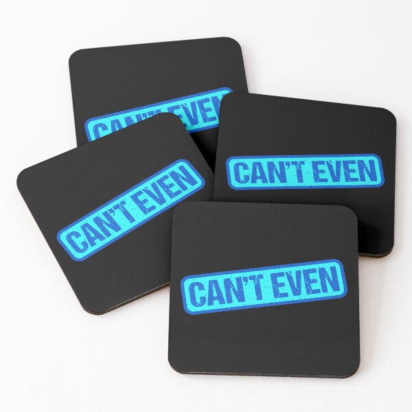 Item preview, Can't Even, Blue Stamp Outline designed and sold by Memes N Lore .