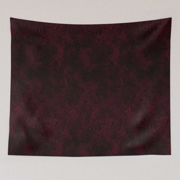 Item preview, Dark Red Roses Floral Pattern designed and sold by Peac7e.