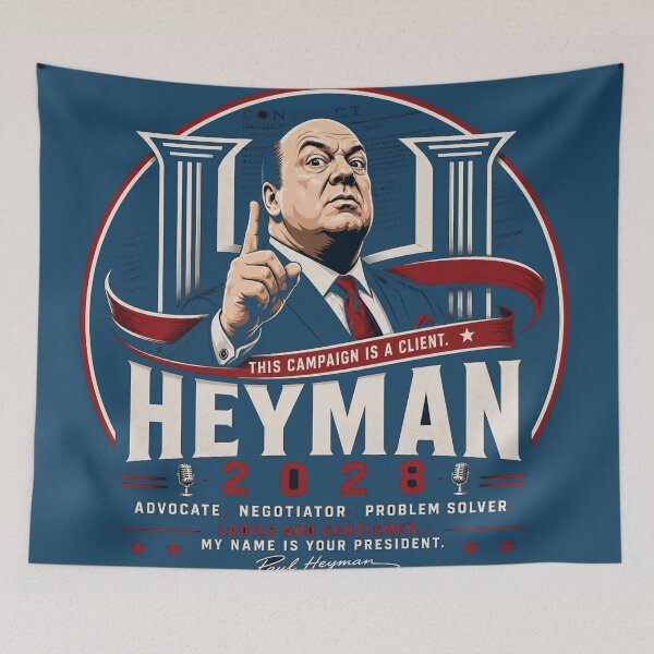 Item preview, Paul Heyman 2028 Campaign Logo – This Campaign Is a Client Wrestling Parody Design designed and sold by The Irish Whip.