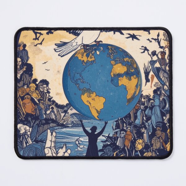Item preview, One World is Enough for All of Us designed and sold by drawbey.