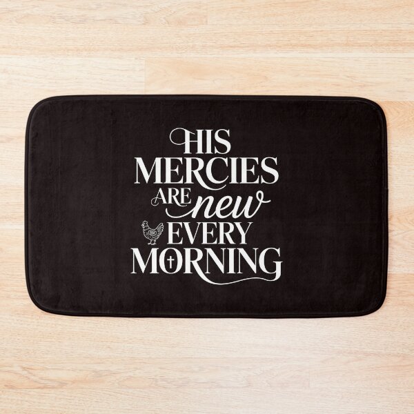 Item preview, His Mercies Are New Every Morning Chicken Apparel – Inspirational Message Bible Funny Chicken Design designed and sold by Redgiant87x.
