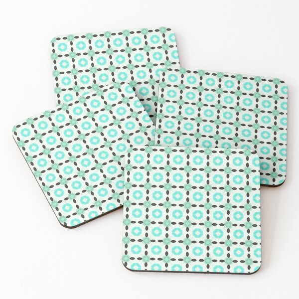 Item preview, Blue Organic Petal Symmetry Abstract Pattern designed and sold by GraceInNatureCo.