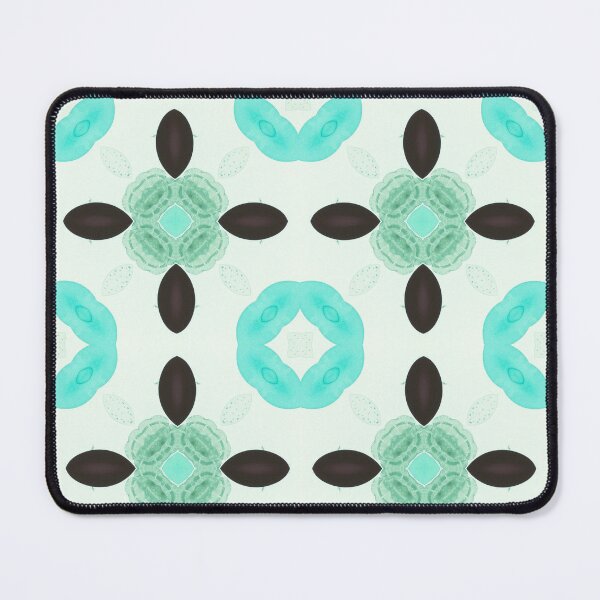 Item preview, Blue Organic Petal Symmetry Abstract Pattern designed and sold by GraceInNatureCo.