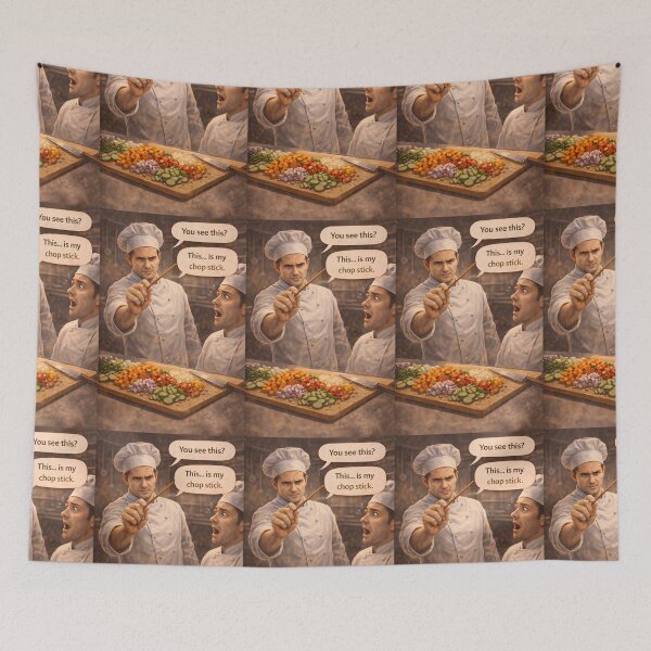 Item preview, This Is My Chopstick Funny Chef Shirt designed and sold by Hornace88studio.