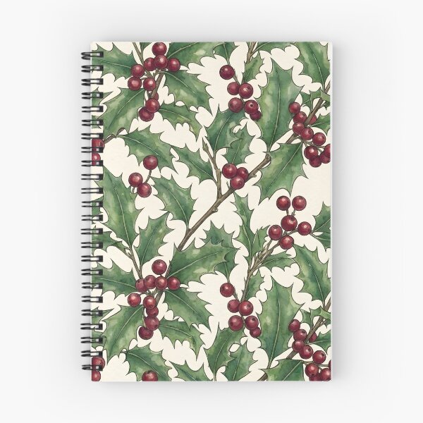 Item preview, Holly Berries Botanical November Birth Flower designed and sold by TerryCoreCraft.