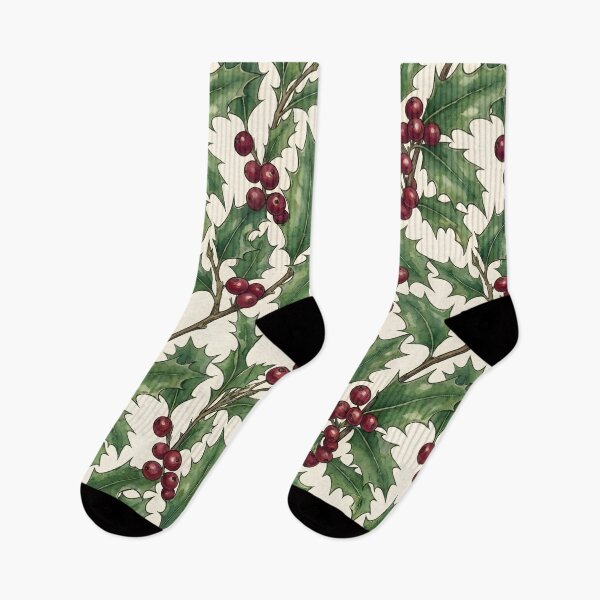 Item preview, Holly Berries Botanical November Birth Flower designed and sold by TerryCoreCraft.