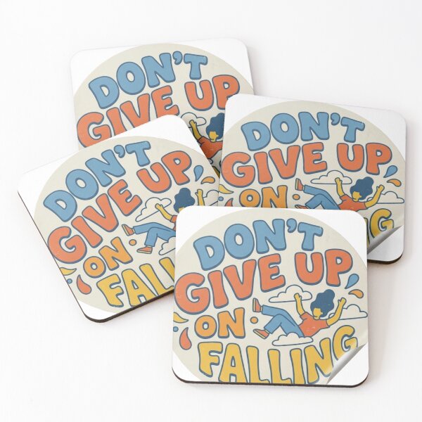 Item preview, Don't Give Up On Falling Motivational Sticker designed and sold by Hafcishop.