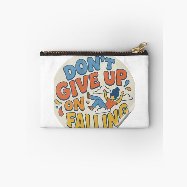 Item preview, Don't Give Up On Falling Motivational Sticker designed and sold by Hafcishop.