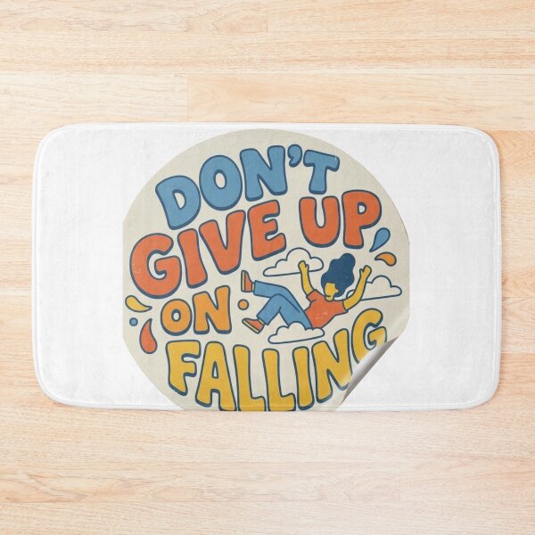 Item preview, Don't Give Up On Falling Motivational Sticker designed and sold by Hafcishop.