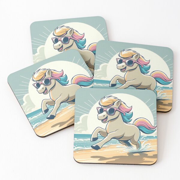 Item preview, Whimsical Pony – Ocean Vibes designed and sold by Dogandesighn.