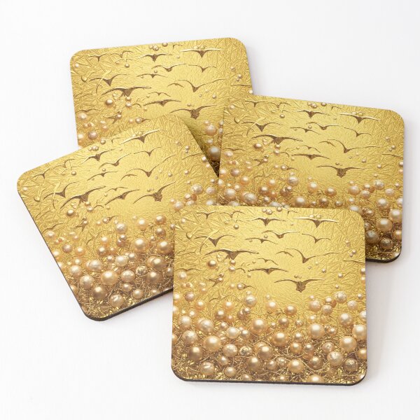 Item preview, Golden Pearl Flight in Luxurious Glow designed and sold by PixorStudio.