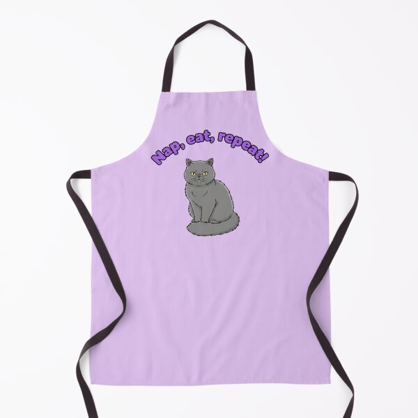 Item preview, Martin the Cat - Nap Eat Repeat - Funny Cute Grey Cat designed and sold by naughty-raccoon.