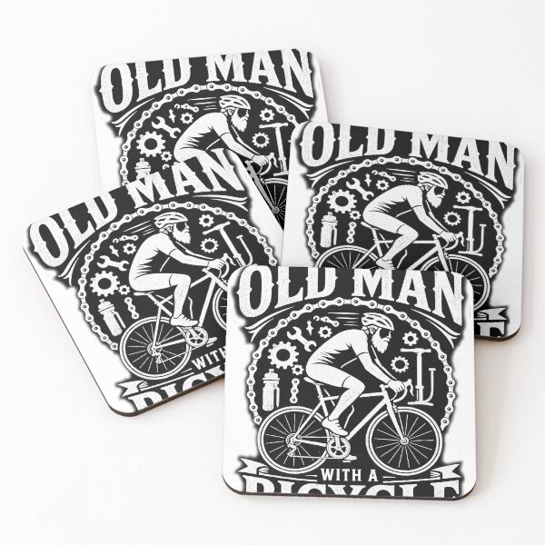 Item preview, Never Underestimate An Old Man With A Bicycle - Vintage Cycling designed and sold by 9xgraphics.