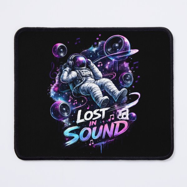 Item preview, Astronaut With Headphones – Lost in Sound Space Music Design designed and sold by darkan1.